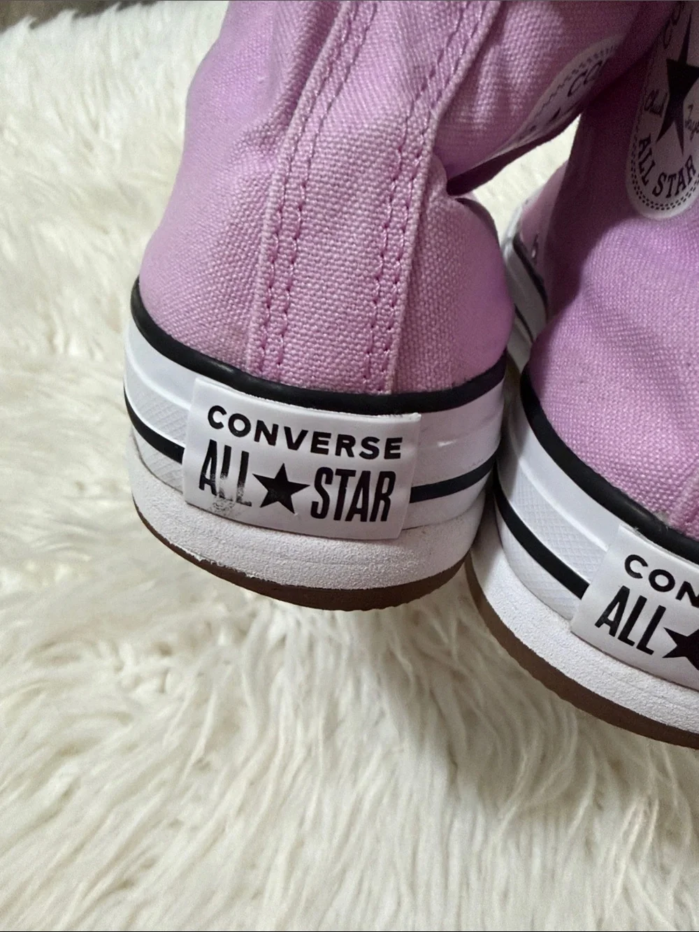 Converse Pink High-Top Canvas Sneakers for Women Size 5 Kids Or 8.5 Women’s - Picture 10 of 10